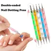 Nail Art Kits 20 stuks penselen met 1 stuk tips benodigdheden paletlak manicure ontwerpgereedschappen wit