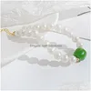 Chain Freshwater Pearl Beaded Bracelet Simple Beads Bracelets For Women Adjustble Bangle Fashion Jewelry Drop Delivery Dhlks