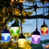 Stringhe LED Party Cambia colore Outdoor Smart 12 lampadine LED String Lights Ghirlanda APP Controllo Atmosfera Lampada notturna per giardino Decorazione di nozze HKD230919