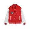 Jaquetas masculinas Mens Jaquetas Mens Varsity Couro Jaqueta de Beisebol Homens Mulheres Vintage Bordado Carta Patchwork College Coats Hip Hop Bomber Casaco # 0759