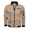 Men's Jackets Hot sale new Spring Autumn Men's Jacket New Kia car print Sports Windproof men's bomber jacket military jacket coat T230919