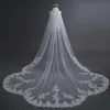 3 Meter Ivory Cathedral Wedding Veil with Comb Long Lace Edge Bridal Veil High Quality Wedding Accessories Real Pictures2871