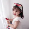 Hair Accessories Print Cartoon Bow Headbands For Girls Hairbands Korea Wide Hairband Floral Headband