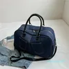 Duffelväskor Pure Color Denim Travel Handväska lyxig design liten väska för kvinnor fritid lätt vikt Boston axel axel