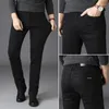 Мужские джинсы 2023, осенние черные тонкие классические стильные деловые модные эластичные джинсовые брюки, мужские брендовые джинсовые брюки