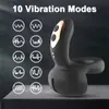 Sex Toy Massager Powerful Vibrator for Men 3 Motors Ejaculation Delay Testicles Perineum Stimulator Cock Ring Couples Game
