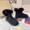 Topp nya designerstövlar för kvinnor Australien SNOW Boot Womens Luxury Slippers Ultra Mini Fashion Platform Booties Winter Suede Wool Ladies Warm Fur Ankle Bootes