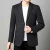 Ternos masculinos Blazers Versão coreana masculina de moda negócios cavalheiro presidiu o estilo britânico lazer escritório magro casamento blazer 230919