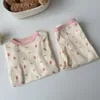 Clothing Sets 2023 Children Summer Cute Short sleeved Thin style Pajamas Boys Girls Casual Cotton Home Wear Air conditioned 230918