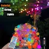 Светодиодные струны вечеринка 20 м 130Leds RGB Светодиодные сказочные огни красочные садовые струны световые гарлендская музыка Рождество свадебное праздничное вечеринка по случаю дня рождения украшения HKD230919