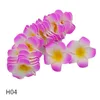 Couronnes de fleurs décoratives 30 pièces 5-9 cm artificielle Plumeria hawaïenne Pe mousse fleur de frangipanier bricolage couronne coiffure fête livraison directe Dhjbc