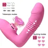 Adult Massager Telescopic Dildo Vibrator Wearable Sucking Heating Vagina Clitoris Stimulator for Women Remote Control