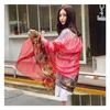 150X200Cm Large Size Women Scarf Fashion Print Beach Towel Spring Summer Chiffon Pashmina Scarves Sunshade Shawl Ship Drop Delivery Dhwvn