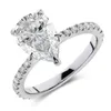女性のためのウェディングリングdezo婚約指輪梨形状2カラットDカラー本物925スターリングシルバープロミスギフト230915