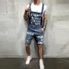 JAYCOSIN Neue Mode männer Loch Jeans Overalls Shorts Sommer Streetwear Distressed Denim Latzhose Für Mann Hosenträger Pant2503