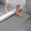 Tapis de bain antidérapant, antidérapant, pour l'intérieur de la salle de bain, gris, Durable