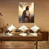 Retrato imagem ilustração pintura de jesus chris impressão em tela para decoração de parede do quarto