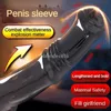 Seksspeeltje Massager Penis Sleeve voor Mannen Uitbreiding Herbruikbare Vertraging Ejaculatie Cockring Producten