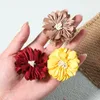 Hair Accessories 5Pcs/Set Sweet Chiffon Fabric Flower Clips For Girls Safety Hairpins Boutique Barrettes Headwear Kids