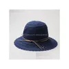 Qualidade St Chapéus Dobrável Ventilar Balde Com Bowknot Dome Chapéu de Sol Fsherman Sunbonnets Drop Delivery Dheua