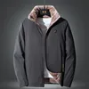メンズジャケットメン2023冬の風の暖かい厚いフリースジャケットファッションカジュアルコート秋のブランドアウトウェアアウトドアクラシック230919