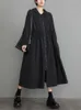 Giubbotti da donna oversize autunno lungo trench cappotto da donna con cappuccio moda pieghettato signore frangivento manica casual allentato donna 2023 230918