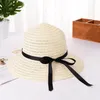 Chapeaux à large bord Chapeau de soleil d'été Floppy Beach Casquette de voyage Femme Paille Pliable Dames