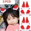 Hair Accessories Cute Christmas Clips Lovely Santa's Hat Hairpin Cosplay Props Headwear Party Ornament Children's