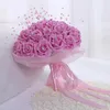 Fleurs décoratives 20pcs décoration de mariage perles de perles à la main chaîne bouquet mariée fête table centre fourniture bijoux boîte de bonbons tenant