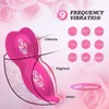 Långdistans Appkontroll Kraftfull vibrator Bluetooth Kvinnors trosor vibrerande G Spot Clitoris Stimulator Sexig för kvinnor