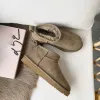 Avustralya Tasarımcı Kar Botları Kadın ayak bileği patikleri Tazz Ultra Mini Platform Boot Tasman Terlik Uggly Sheepskin Mens Kürk Slaytlar Disquette Women Kış Ayakkabıları