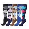 Chaussettes de compression chaussettes de sport idéales pour soulager la fatigue et la douleur, chaussettes montantes pour hommes et femmes, chaussettes en nylon pour la course à pied, la randonnée, les vols, les voyages, la circulation, l'athlétisme