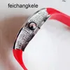 Richardmill Horloge Dameshorloges Designer Richads Miler Tiktok Live-uitzending Richar Sport Vrije tijd Siliconen Tape Kalender Emmer Waterpr