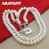 Wedding Jewelry Sets Pearl Jewelry Set Double Layer White Simulated Pearl Necklace Bracelet Set For Women Bridal Jewelry Set 230818