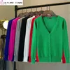 Women's Knits Tees s Knitted Cardigan 2023 Spring and Autumn Clothing Korean Version Short Sweater Long Sleeved Shawl Small Jacket 230918