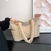 Mode Abendtaschen Baumwolle Jacke Tasche für Frauen Neue Koreanische Lingge Tragbare Einkaufstasche Licht Unten Nylon Große Pendeln Schulter 230828