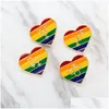 Szpilki broszki Nowy design Enamel LGBT Duma dla kobiet mężczyzn gej lesbijka tęczy lapowe odznaka mody Akcesoria biżuterii w bk drop d dh0zx