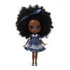 Dockor Icy DBS Blyth Doll Super Black Hud Black Hair Afro Hår Joint Body Shiny Face 16 BJD 30 CM Toy Anime 230918