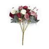 Dekorativa blommor Artificial Rose Flower Fake 21 Head 1 Bouquet Home Wedding Decoration Party Supplies