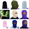 Nödställda mössor vinter full ansikte skidmask kvinnor utomhus hatt kamouflage fleece fuzzy skid beanies män hatt