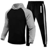 Herrspår 2023 Autumn and Winter Leisure Fitness Suit Color Fashion Sweatshirt Sweatpants