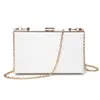 Вечерние сумки, акриловая цветная коробка, прозрачная женская сумка-клатч, брендовая женская сумка, свадебная женская сумка Bolsa Q4