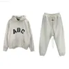 High Street Fog Temporada 7 Felpa Abc Letra Flocado Sudadera Con Capucha Casual Pants5an3