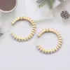 Mode Damen Designer Ohrringe F Marke Ohrring Einfacher Buchstabe Diamant Hoop Hochzeit Schmuck Für Frauen Liebe Geschenke 20 Stil