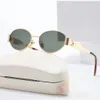Moda Gafas de sol de diseño de lujo Gafas para mujeres y hombres Gafas de sol con foto de calle en la playa Mismas gafas de sol Gafas de sol pequeñas Gafas de sol de metal con montura completa fashionbelt006