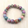 Fashion polymer clay bracelets whole 20pcs Bohemian beaded bracelets Kid's gift267P