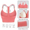 Lu Yoga Women Sports Bra y Type Tops Tops Gym Litness Color Solid Sexy Wear Top Chest Pad Woman Woman Woman