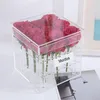 Boîte à fleurs en acrylique transparent 1 9 16 25 trous, organisateur de maquillage, porte-outils cosmétiques, boîte-cadeau de fleurs pour petite amie Wife264N