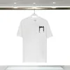 Högkvalitativ sommarkläder Silk Men Casual Hip Hop Oregelbundet Cut Zipper Kort ärm T-shirts Black White Tops Tee342N