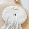 Blankets INS Style Baby Round Crawling Mat Removable Floor Beautifully Embroidered Children's Tent Carpet Room Decoration